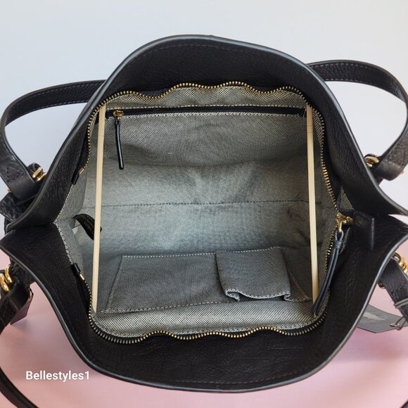 VINCE CAMUTO Aniko Satchel With Dual Handles- Black. PRE-OWNED. LIGHTLY USED.⭐ - Picture 12 of 16